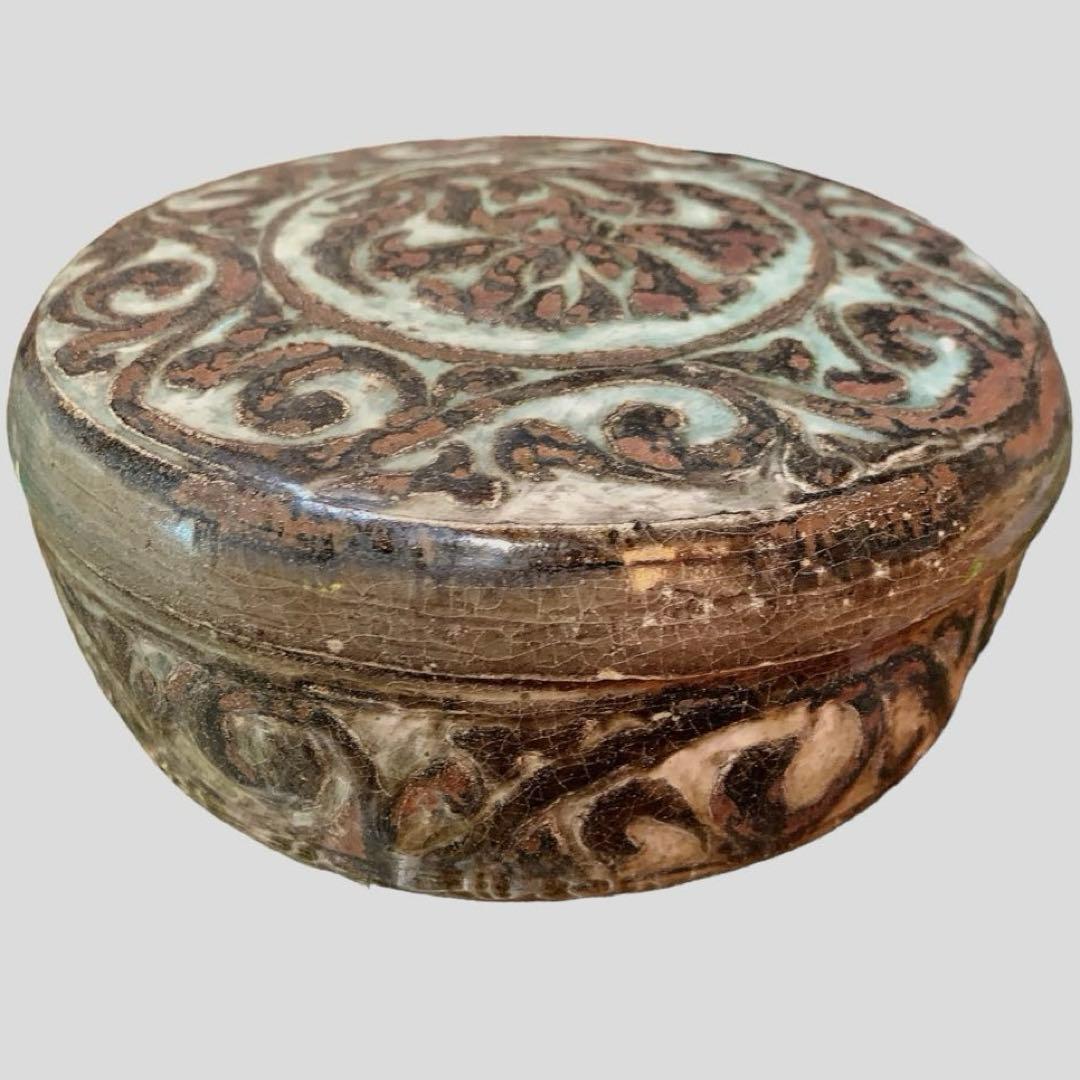 高麗 青磁 刻花象 花文 合子　中国　李朝　鳳凰　古美術　骨董品　朝鮮　香合 高麗青磁 辰砂 動物文壺 猫 鳥 高さ約24cm 李朝 陶磁器 韓国 朝鮮 美品