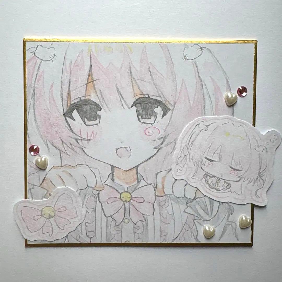 手描きイラスト】 萌え絵♡ オリジナル 女の子 - メルカリ
