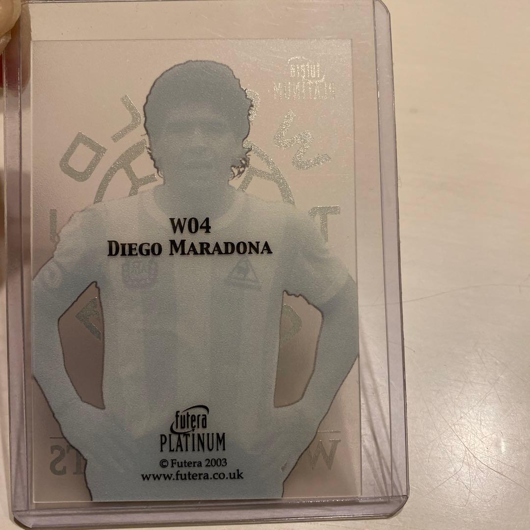 2003 FUTERA PLATINUM #W04 DIEGO MARADONA - メルカリ