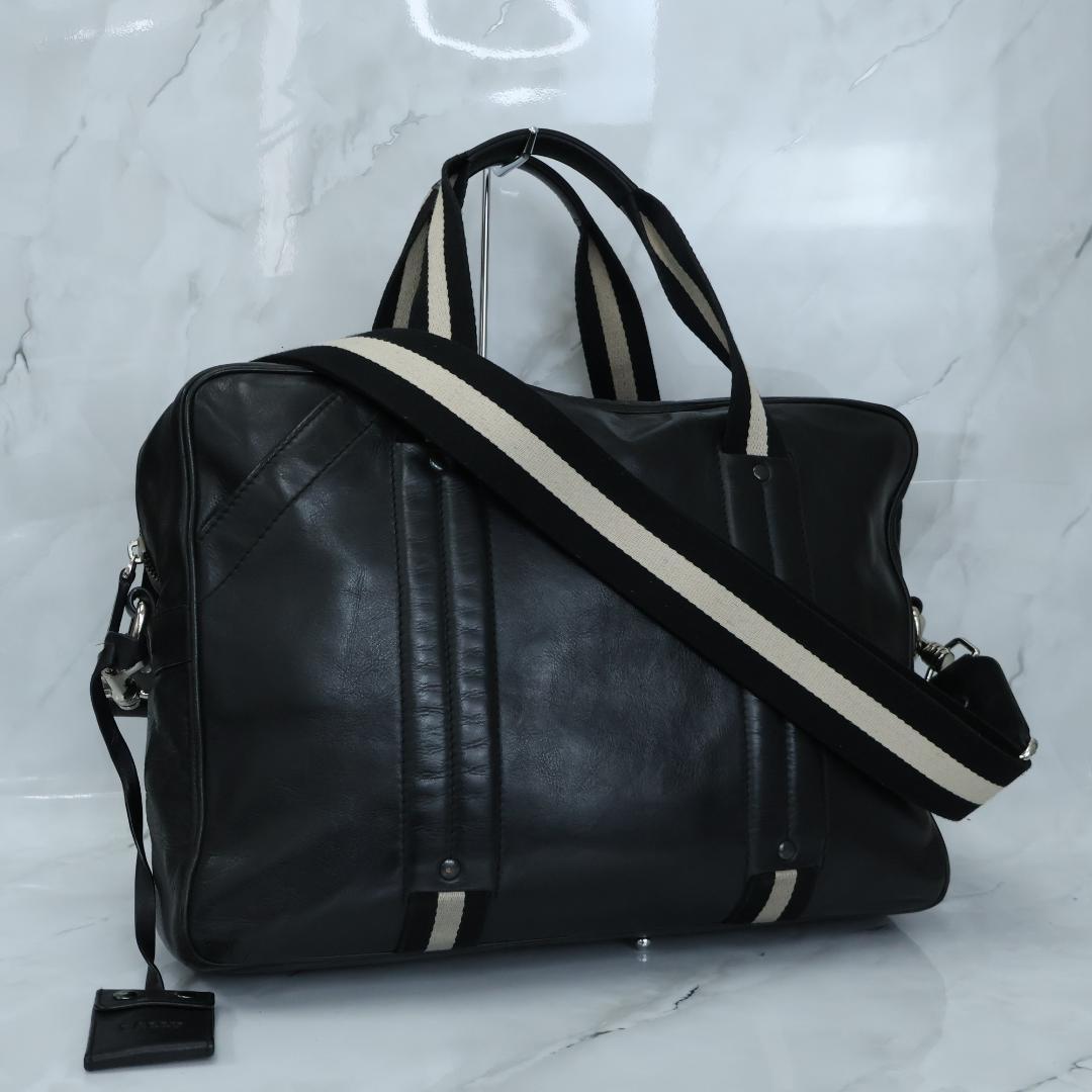 BALLY バリー 2way ビジネスバッグ トレインスポッティング レザー 黒
