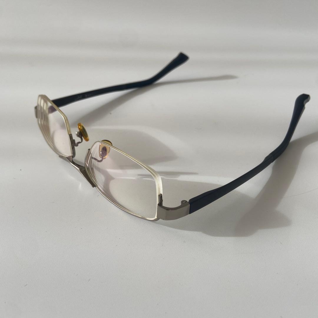 OWNDAYS Kmoriyama 度付きメガネ KM1112 シルバー/ブラッ - メルカリ