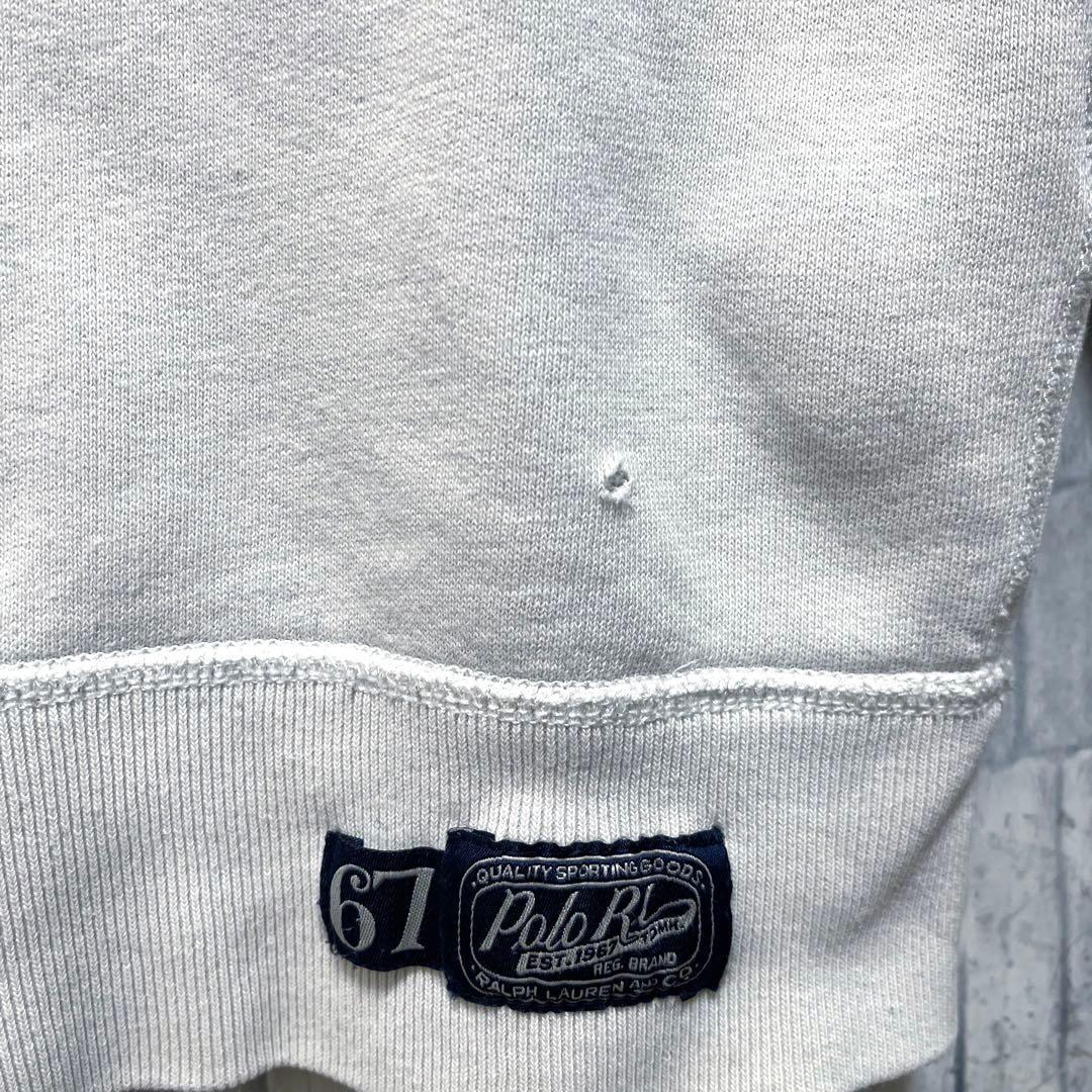 ポロ ラルフローレン トレーナー スウェット 刺繍ロゴ S 短丈 V