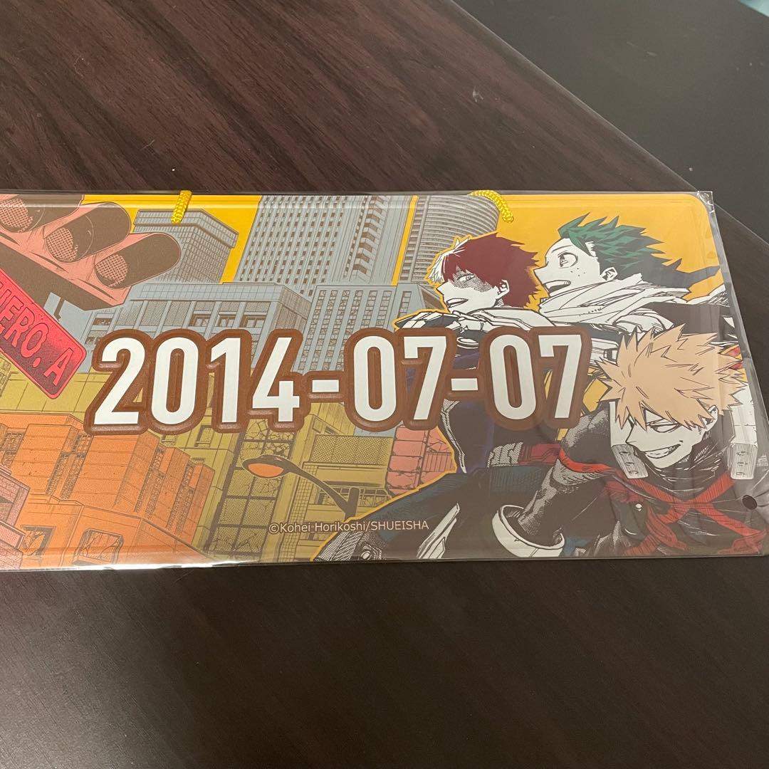 ヒロアカ　爆豪　緑谷　轟　アニバーサリーメタルプレート　ジャンショ 僕のヒーローアカデミア』アニバーサリーメタルプレート BF1: 装飾