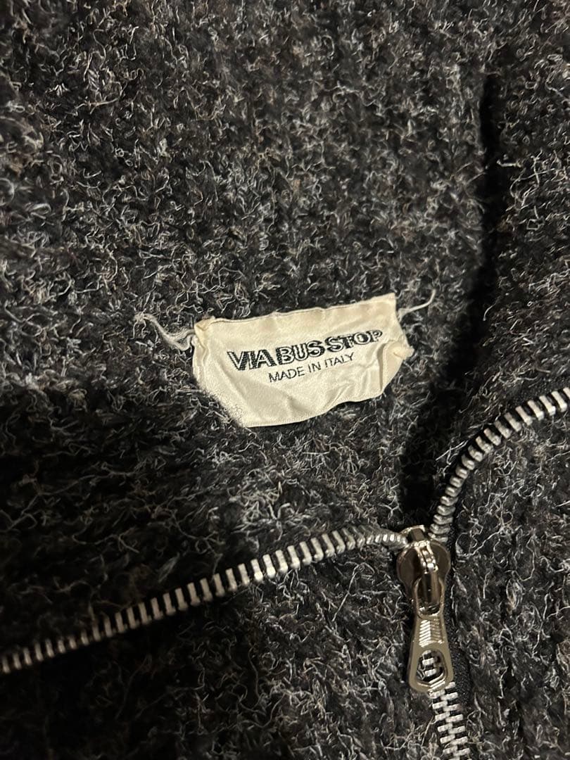 OUR LEGACY風 イタリア製 フルジップニット