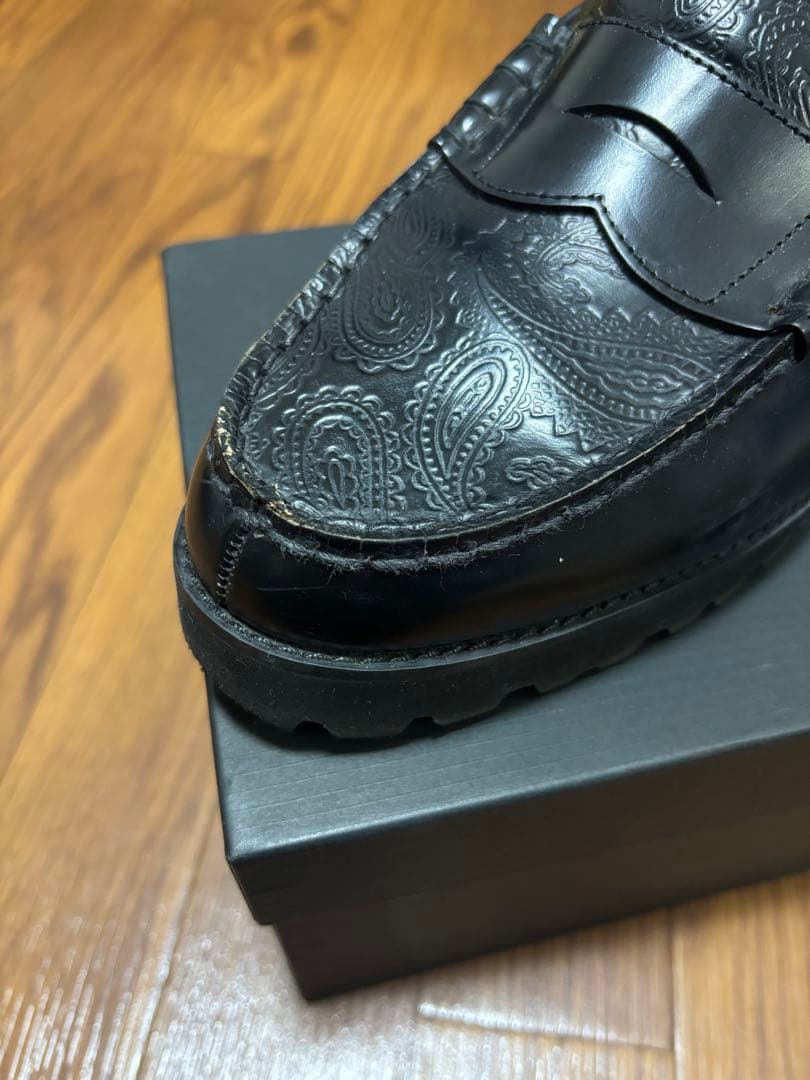 KENFORD ケンフォード ローファー つま先ペイズリー柄 革靴 26.5cm