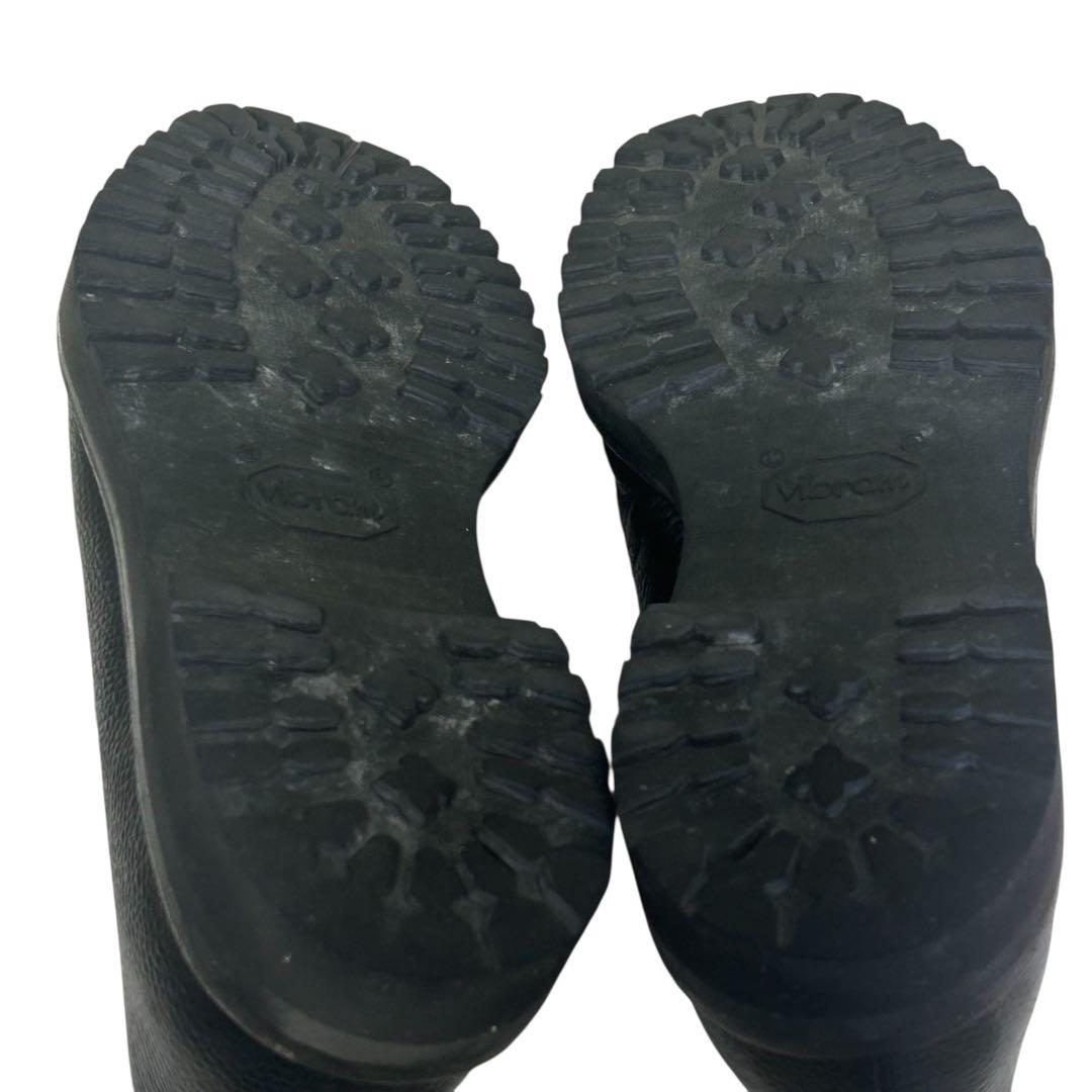 極美品 WH シボ革プレーントゥシューズ　ブラック ビブラムソール 26.5cm