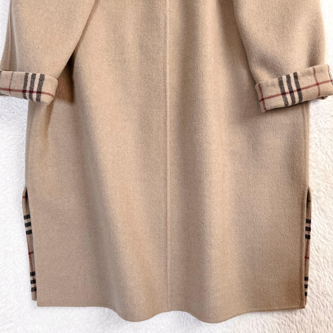 バーバリーロンドン ダブルフェイス ロングコート カシミヤ ベージュ