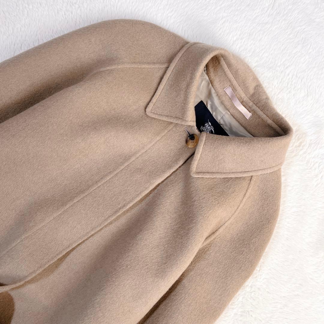 バーバリーロンドン ダブルフェイス ロングコート カシミヤ ベージュ