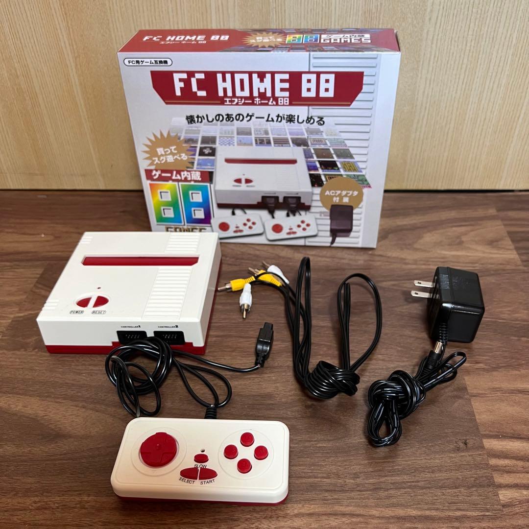 FC HOME 88 レトロゲーム機 20ゲーム内蔵 コントローラー付き - メルカリ