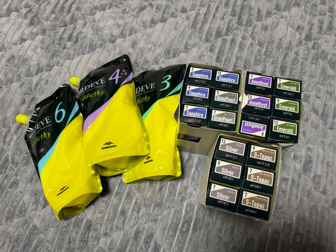 単品購入不可！最安値！！！ORDEVE Addicthy カラーリング剤 セット ORDEVE（オルディーブ） ミルボン アディクシー 4本セット 女性用