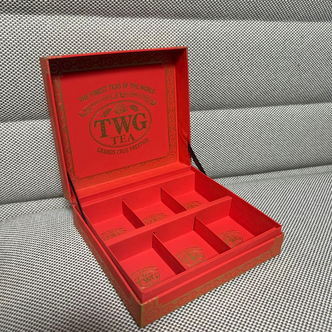 TWG TEA ギフトボックス 赤 金 2025年10月海外にて購入 - メルカリ