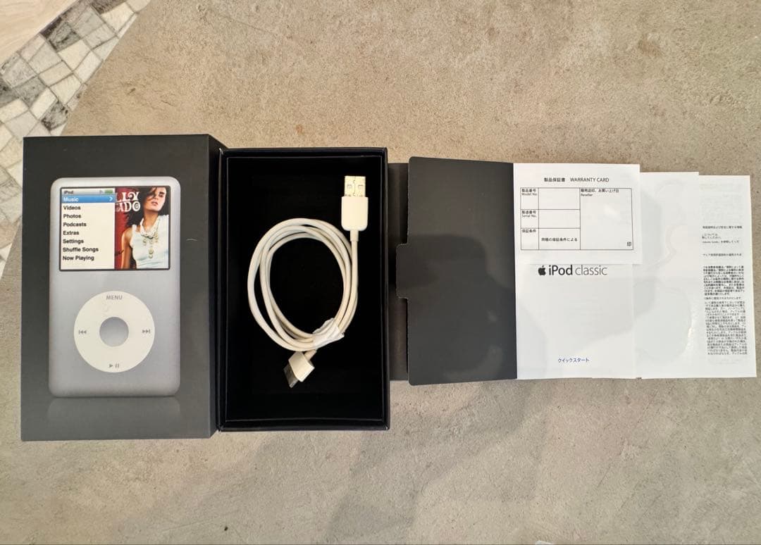 極美品 iPod classic A1238 80GB 新品バッテリー箱付き - メルカリ