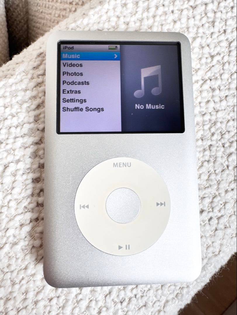極美品 iPod classic A1238 80GB 新品バッテリー箱付き - メルカリ