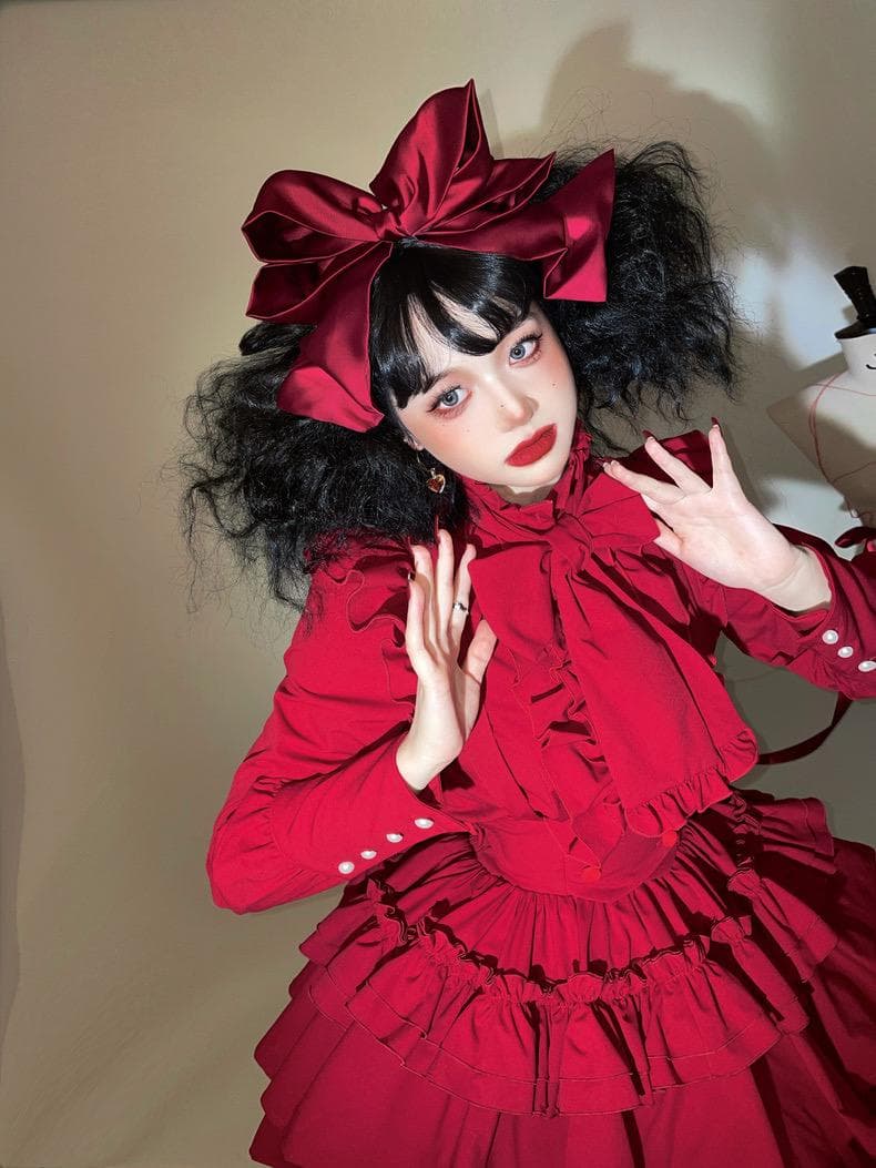 即納]CATCOCOONクラシカルドール 長袖 セットアップ 赤 - メルカリ