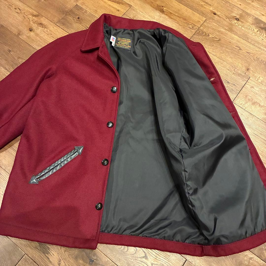 美品】SKOOKUMスクーカム ファラオジャケット バーガンディ スタジャン