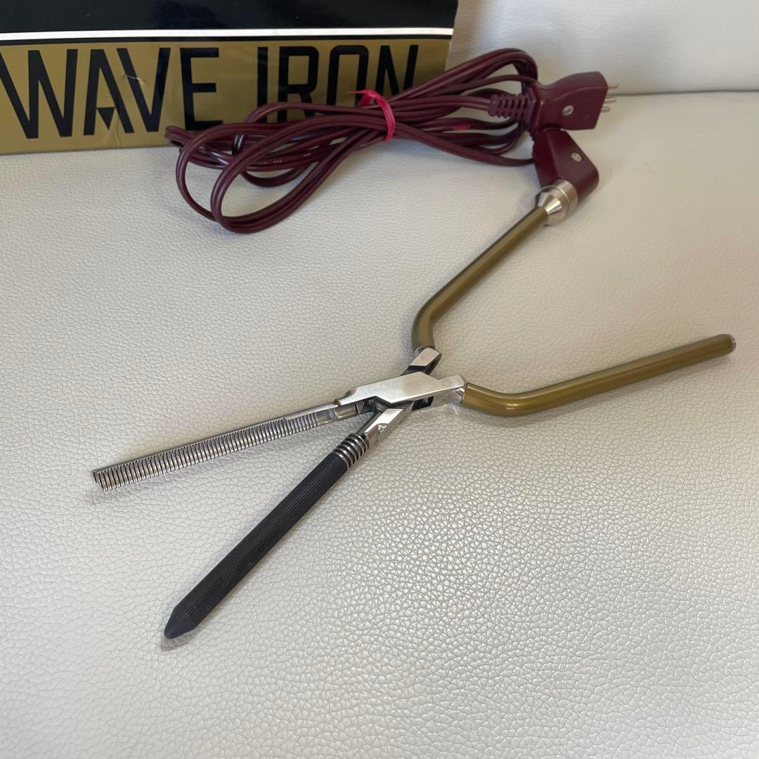 理容★完動品★【8mm】ミューウエーブ遠赤コンピューターアイロンHAKKOR八光