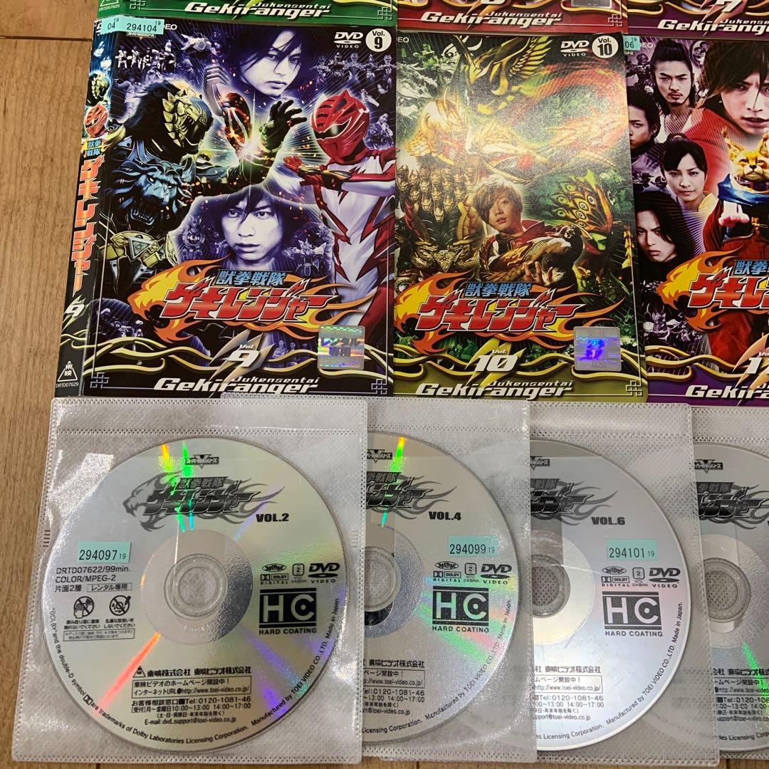 獣拳戦隊ゲキレンジャー 全12巻セット 完結 DVD 戦隊ヒーロー 匿名配送