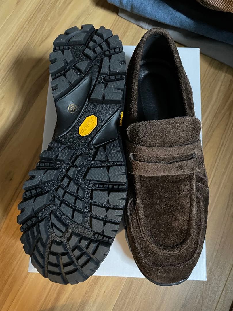 26.5cm VIBRAM×OPENING ACTローファースニーカー ブラウン