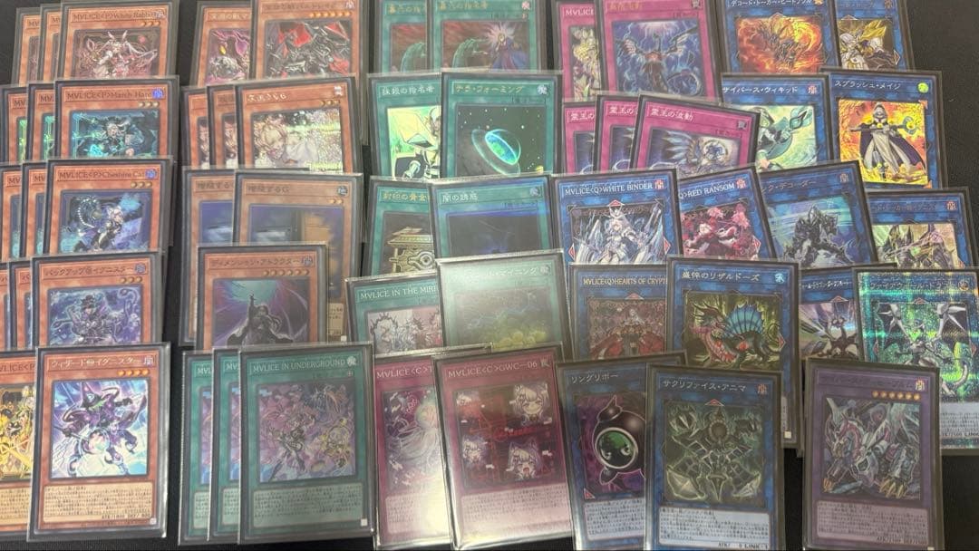 M∀LICE　マリス　構築済み　デッキ　メイン40枚EX15枚　スリーブ付き 本格構築】 遊戯王 M∀LICE マリス デッキ メイン40枚＋EX15枚 30枚の