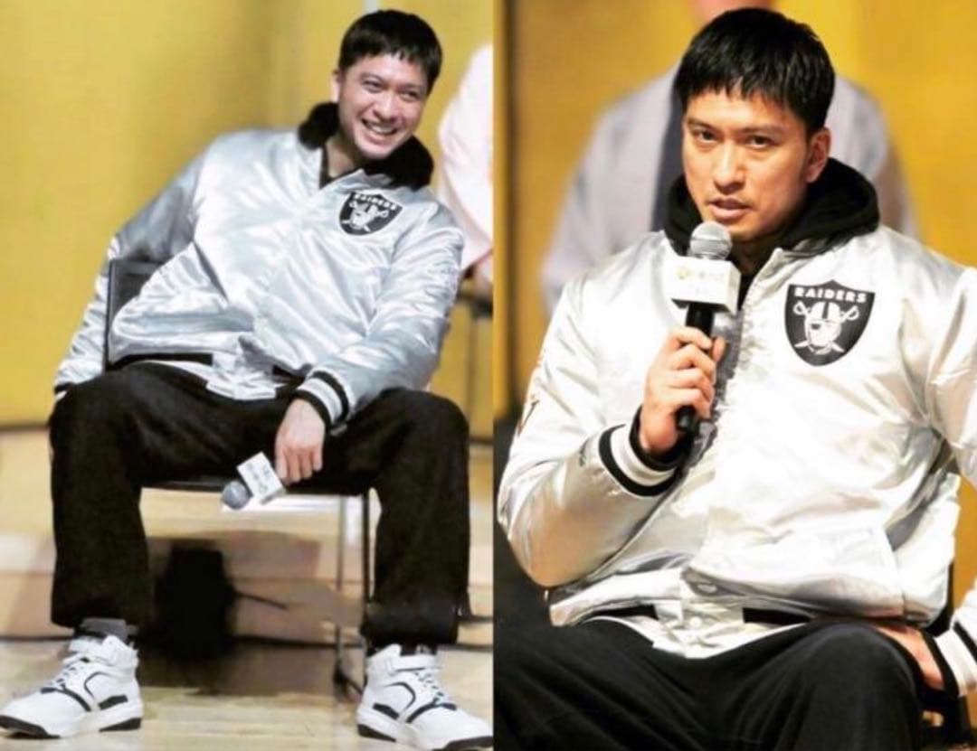 STARTER RAIDERS 80s 90s リバーシブルスタジャン シルバー - メルカリ