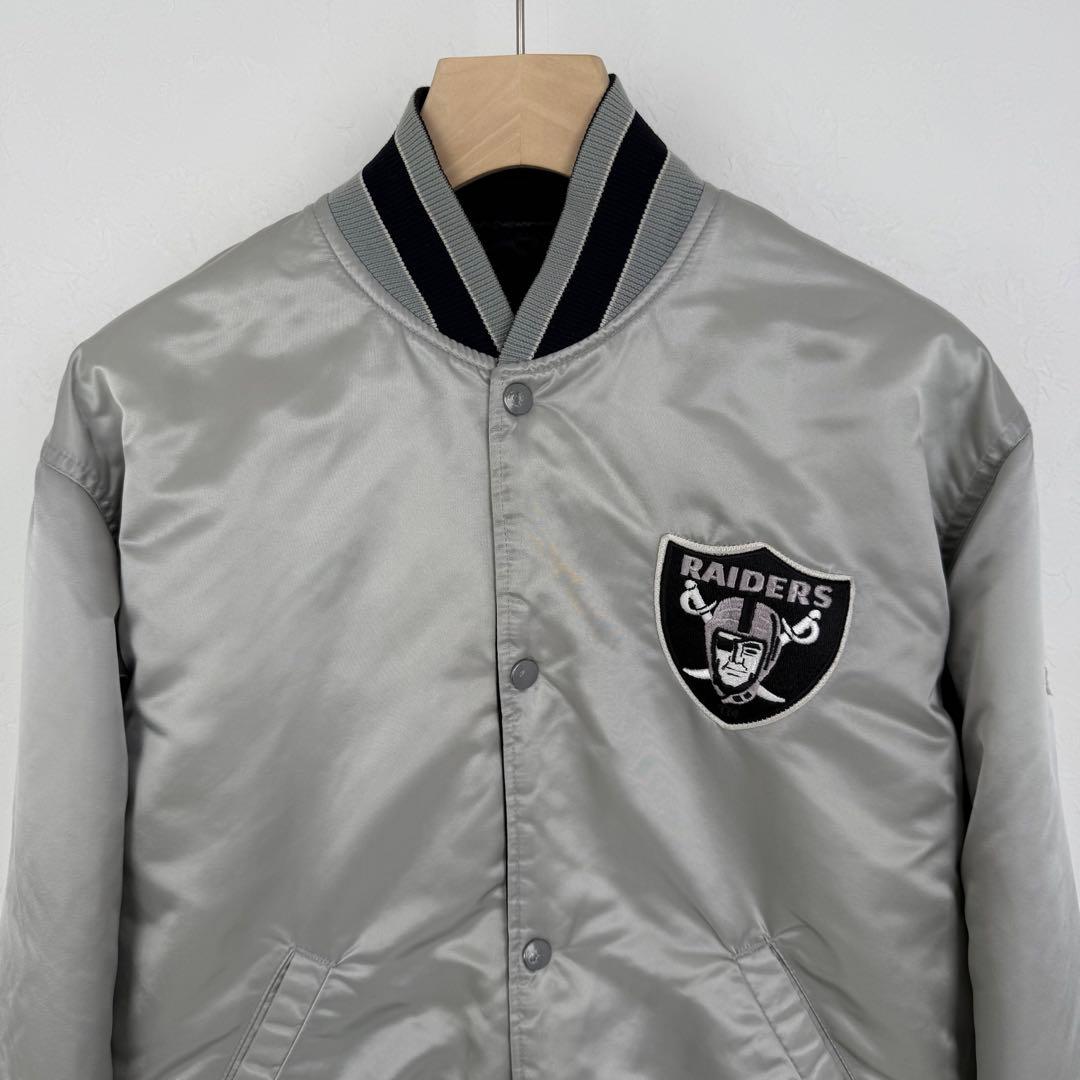 STARTER RAIDERS 80s 90s リバーシブルスタジャン シルバー - メルカリ