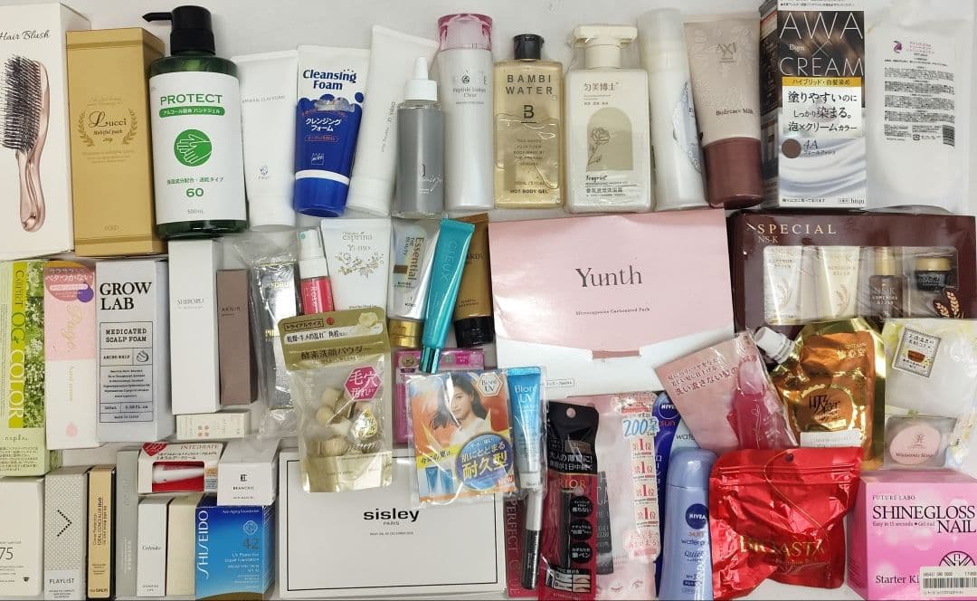 新品未使用　化粧品など大量まとめ売り（基礎化粧 スキンケアヘアケアコスメその他） 基礎化粧からお守りケアまで！ 花嫁のための必勝スキンケアコスメ20選