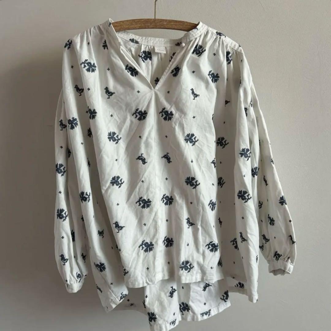 かぐれ　kagure ブラウス　クロスステッチ 楽天市場】クロスステッチドロストブラウス／かぐれ（kagure） : 丸井