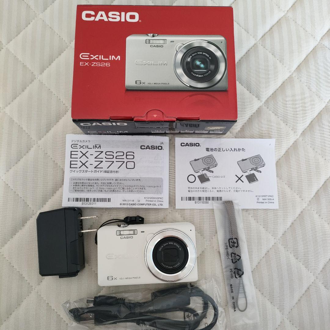 CASIO EXILIM EX-ZS26 コンパクトデジタルカメラ - メルカリ