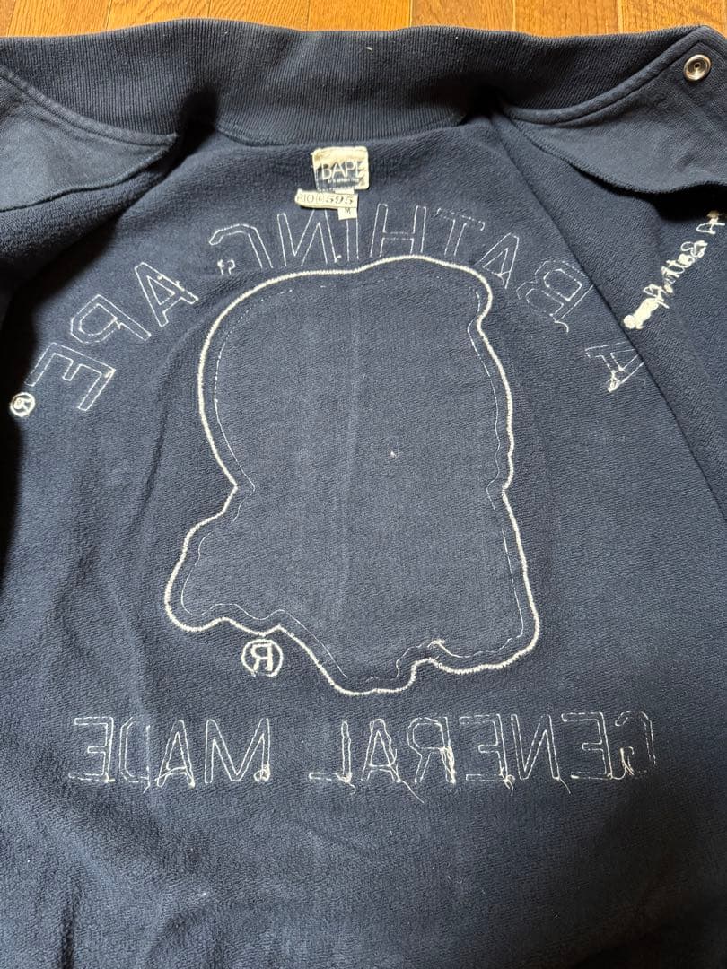 アベイシングエイプ スウェットスタジャン ジェネラル ワッペン