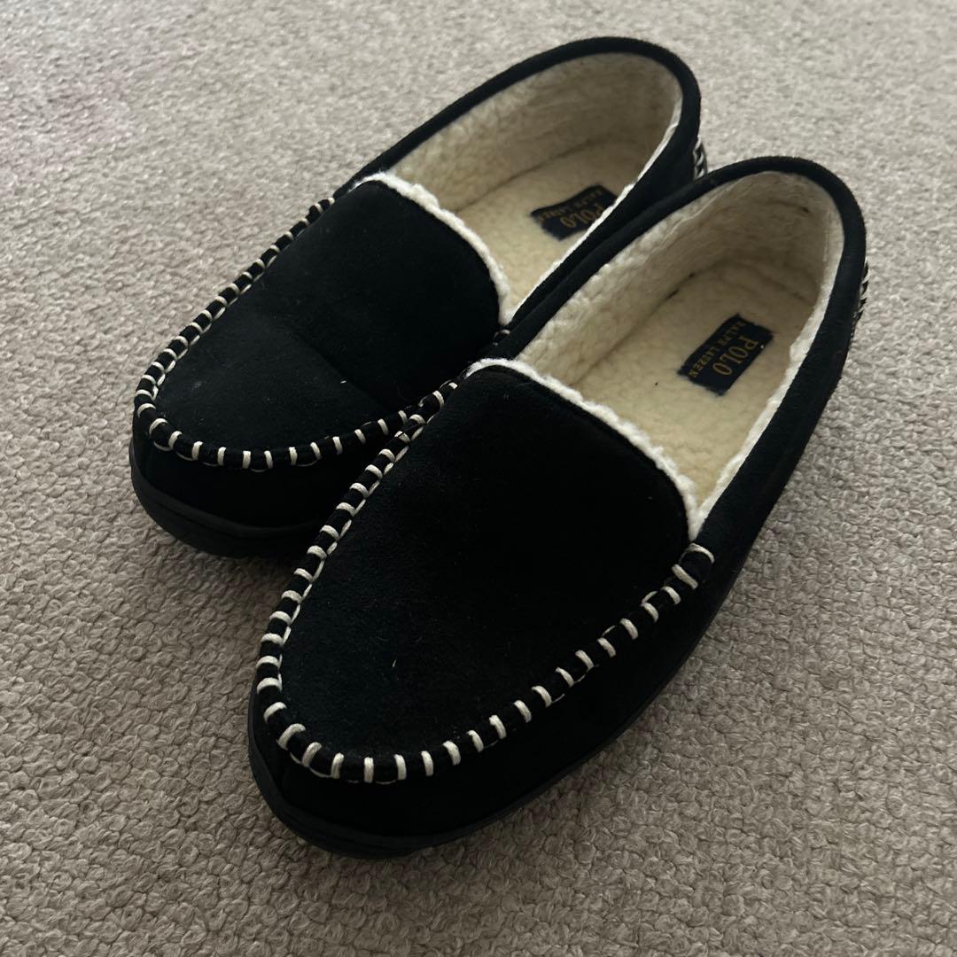 ラルフローレン　モカシン レディース ムートン 靴 ブラック 黒 25cm Amazon.co.jp: [POLO RALPH LAUREN] [ポロラルフローレン]モカシン