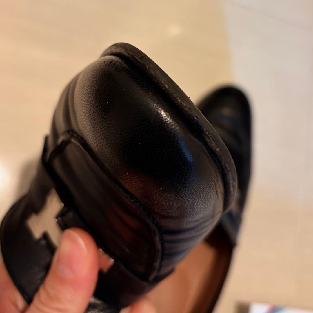 HERMES エルメス 36.5 モカシン《パリ》シルバー金具