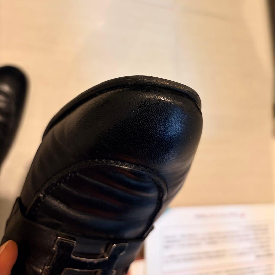 HERMES エルメス 36.5 モカシン《パリ》シルバー金具