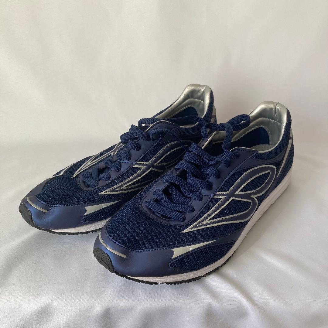 ボ*ン様 BEMOLO シューズ 26.5cm ネイビー 収納袋付き