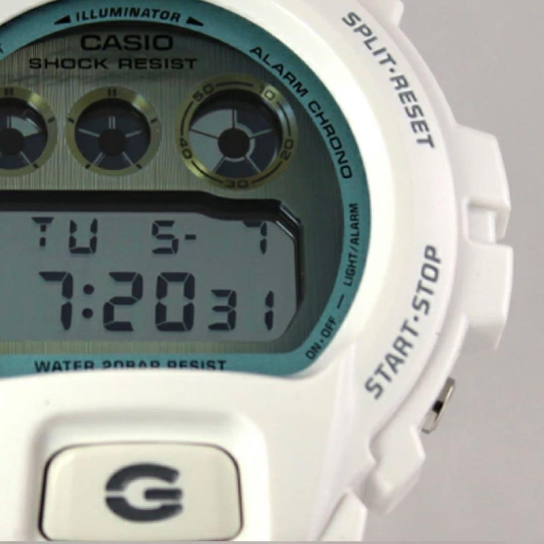 美品】カシオ Gショック クレイジーカラーズ 6900 PL ホワイト 腕時計