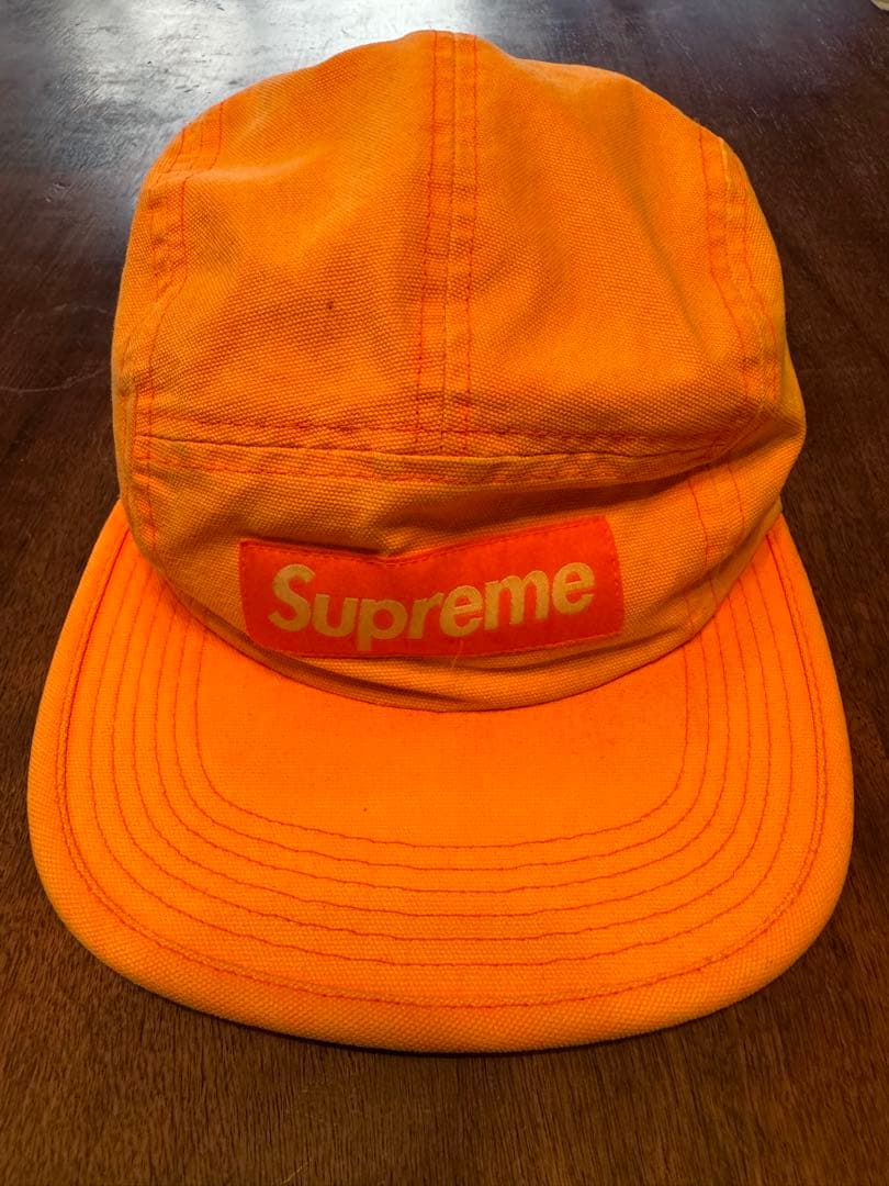 supreme シュプリーム キャップ ボックスロゴ オレンジ - メルカリ