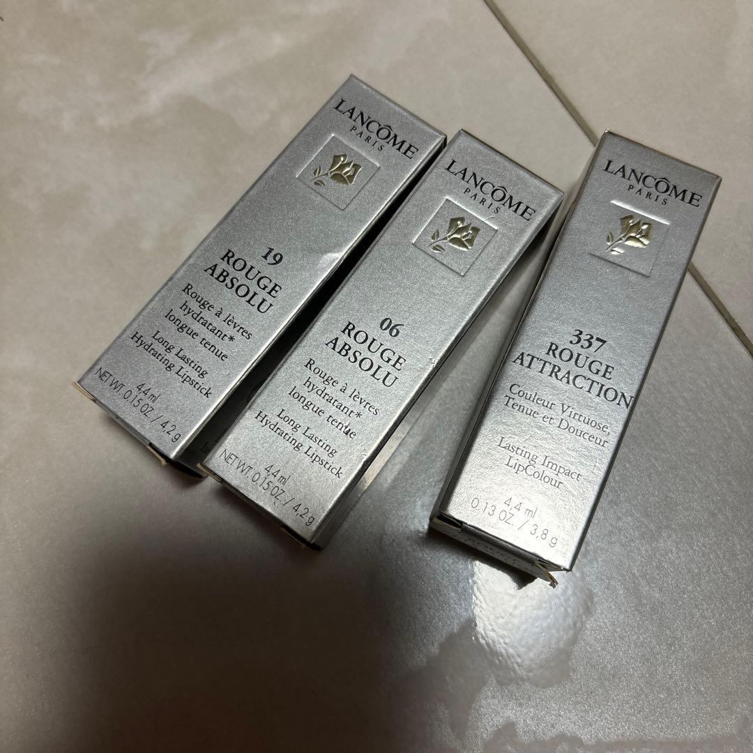 ランコム　LANCOME リップ　口紅　3種セット　　19 06 337 ラプソリュ ルージュ トリオ セット(ランコム)の通販・口コミ | 化粧品