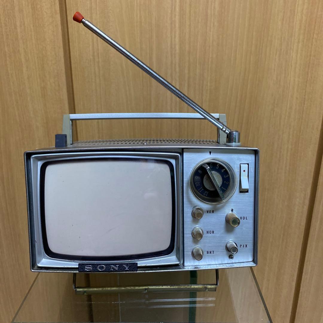 昭和レトロ ポータブルテレビ SONY CORP 5−202型 本体のみ - メルカリ