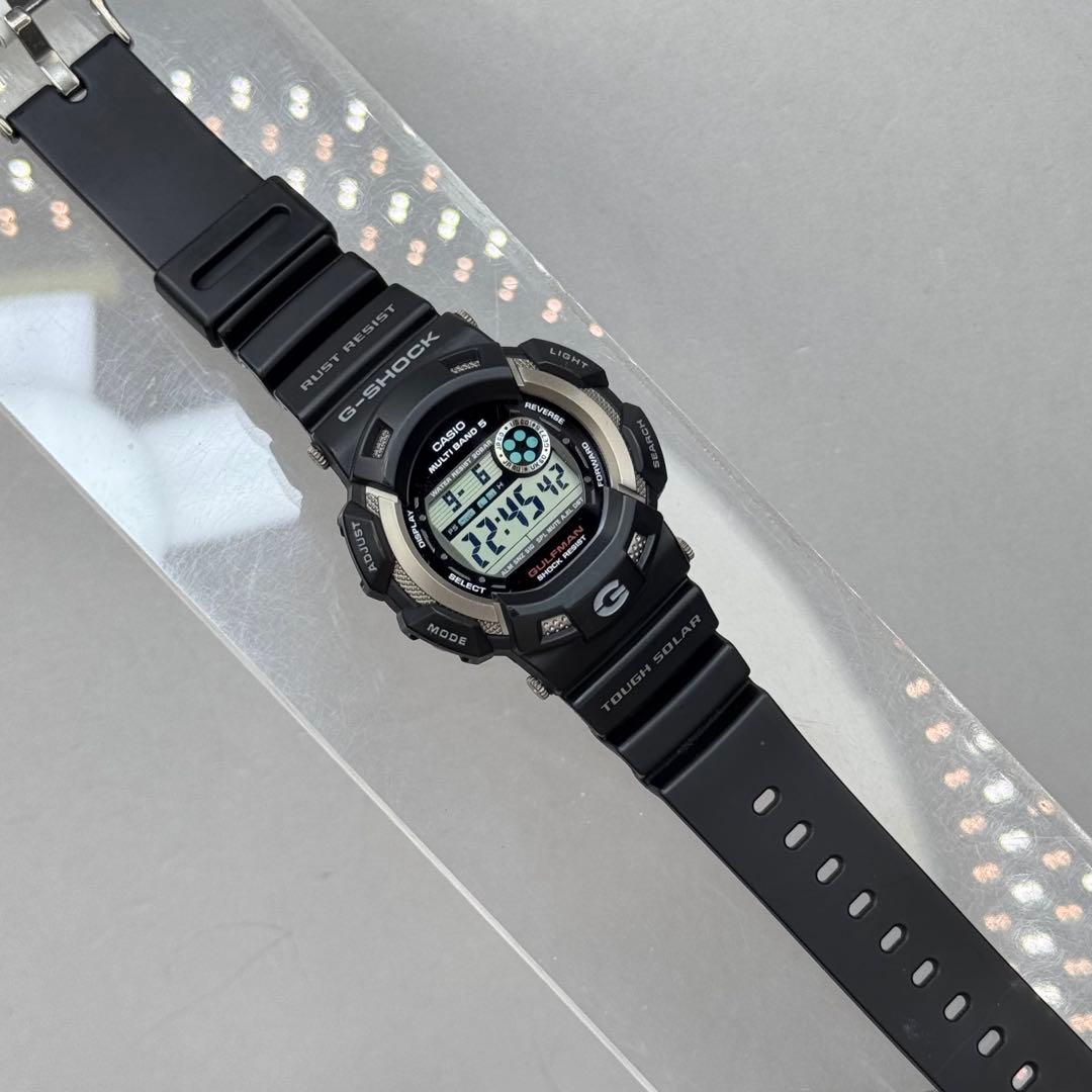 極美品 G-SHOCK GW-9100 ガルフマン 電波ソーラー ブラック - メルカリ