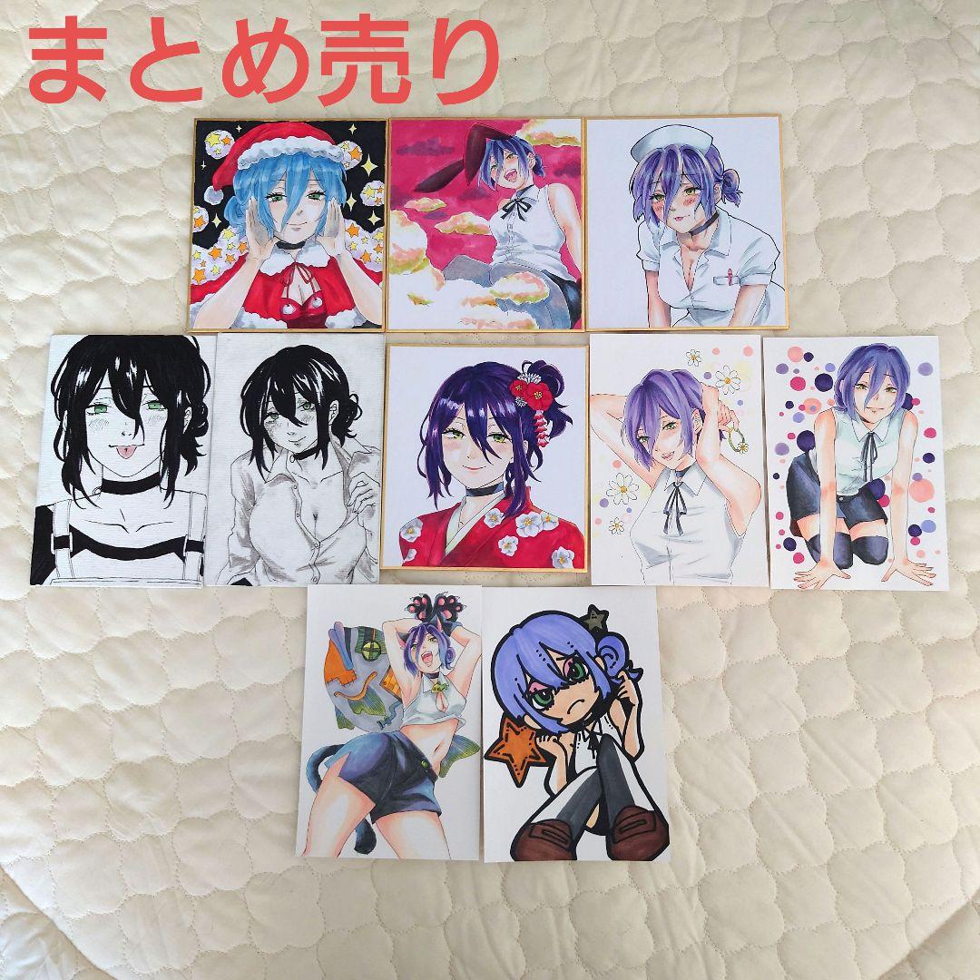 チェンソーマン レゼ アナログ 手描き イラスト - メルカリ