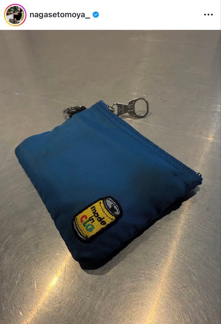 made in challenger ポーチ 財布 ブルー - メルカリ