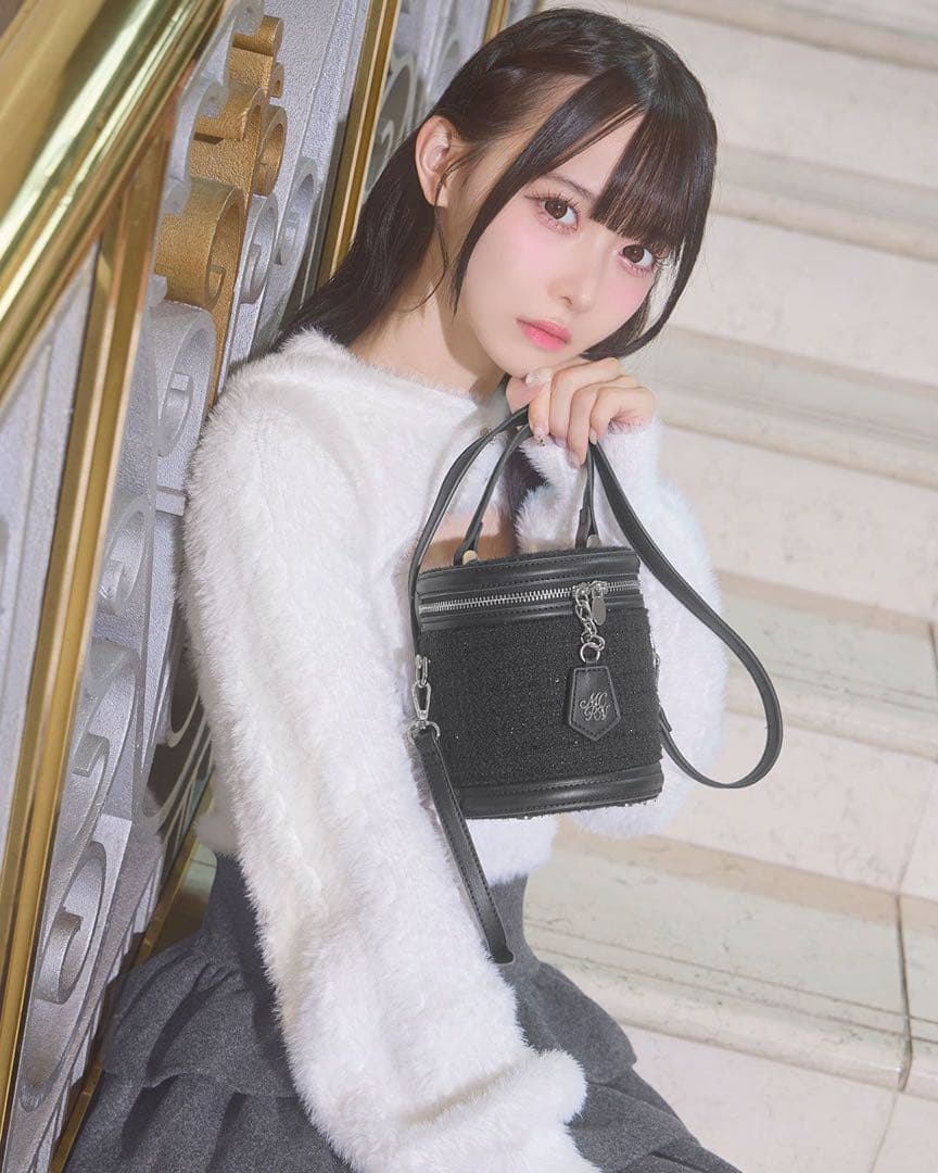 ミシェルマカロン ツイードバニティ バッグ - メルカリ