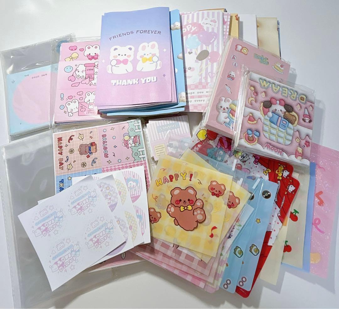 ラッピング 梱包 大量 ヘッダー台紙 韓国 かわいい まとめ売り | Shop