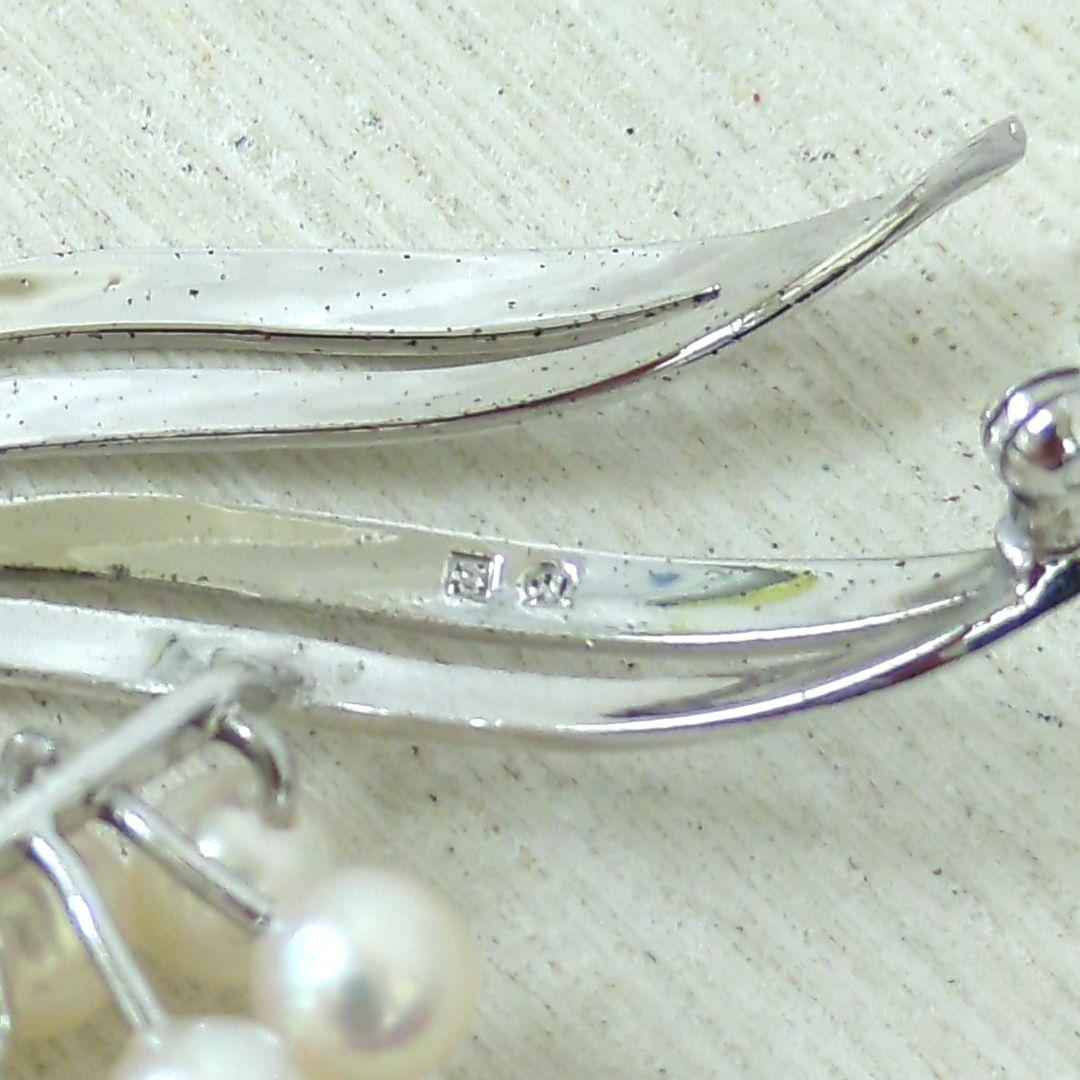 MIKIMOTO ミキモト パール 9粒 シルバー ブローチ | Einkaufen bei