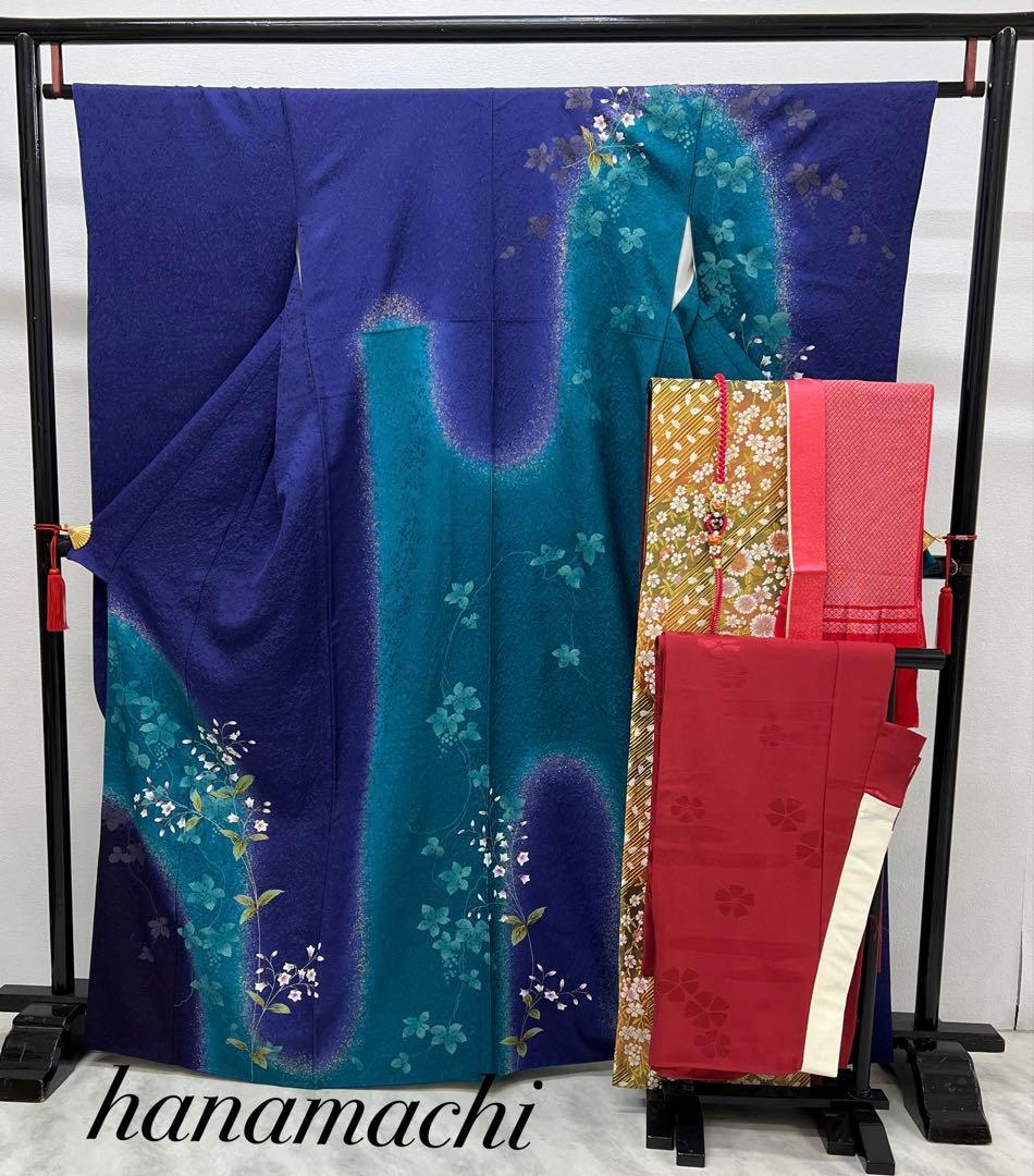 振り袖 フルセット 有名メーカー 別誂長襦袢 成人式 結婚式 金彩加工