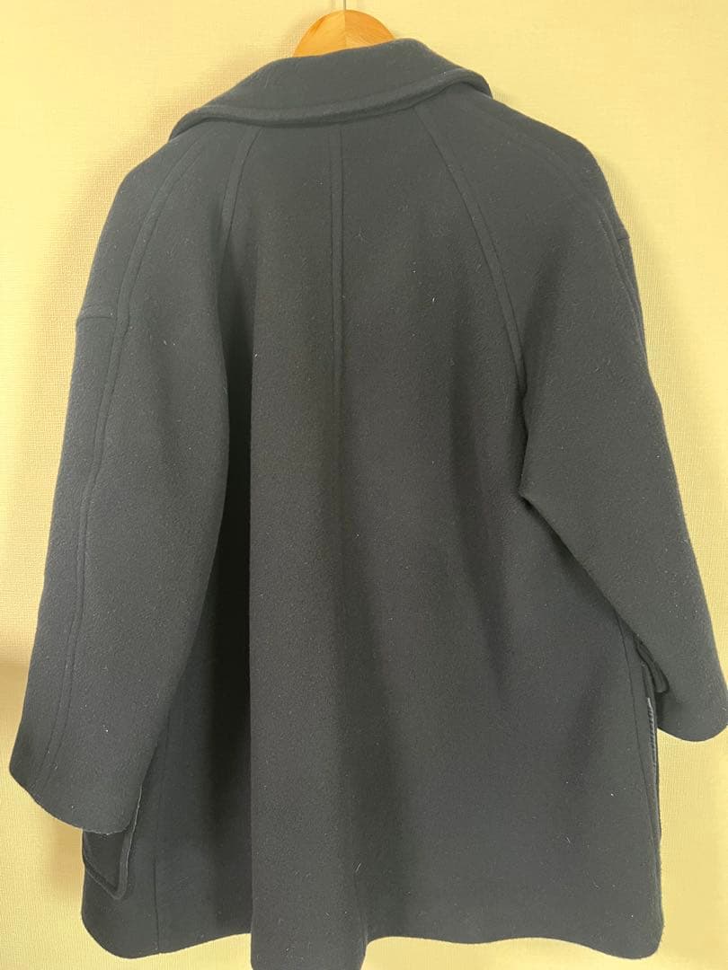 今日までこの価格 スローブイエナ メルトンビッグ ピーコート ネイビー 36