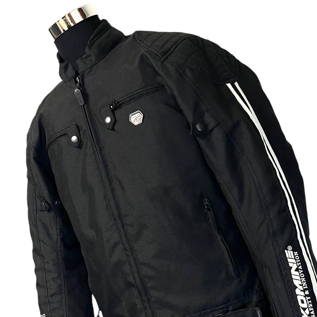 中綿ライナー】【L】KONNE バイク ライダースジャケット メンズ
