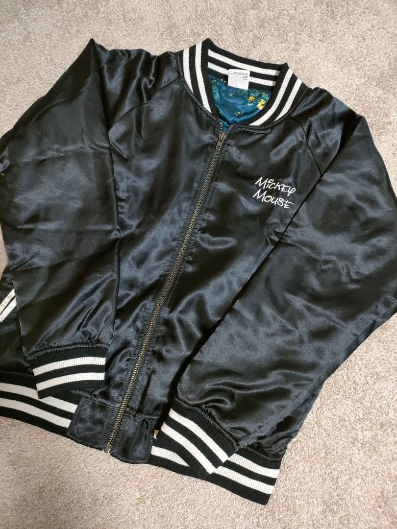 ディズニー刺繍スカジャン 【ミッキー＆フレンズ】ドラムミッキー レア品