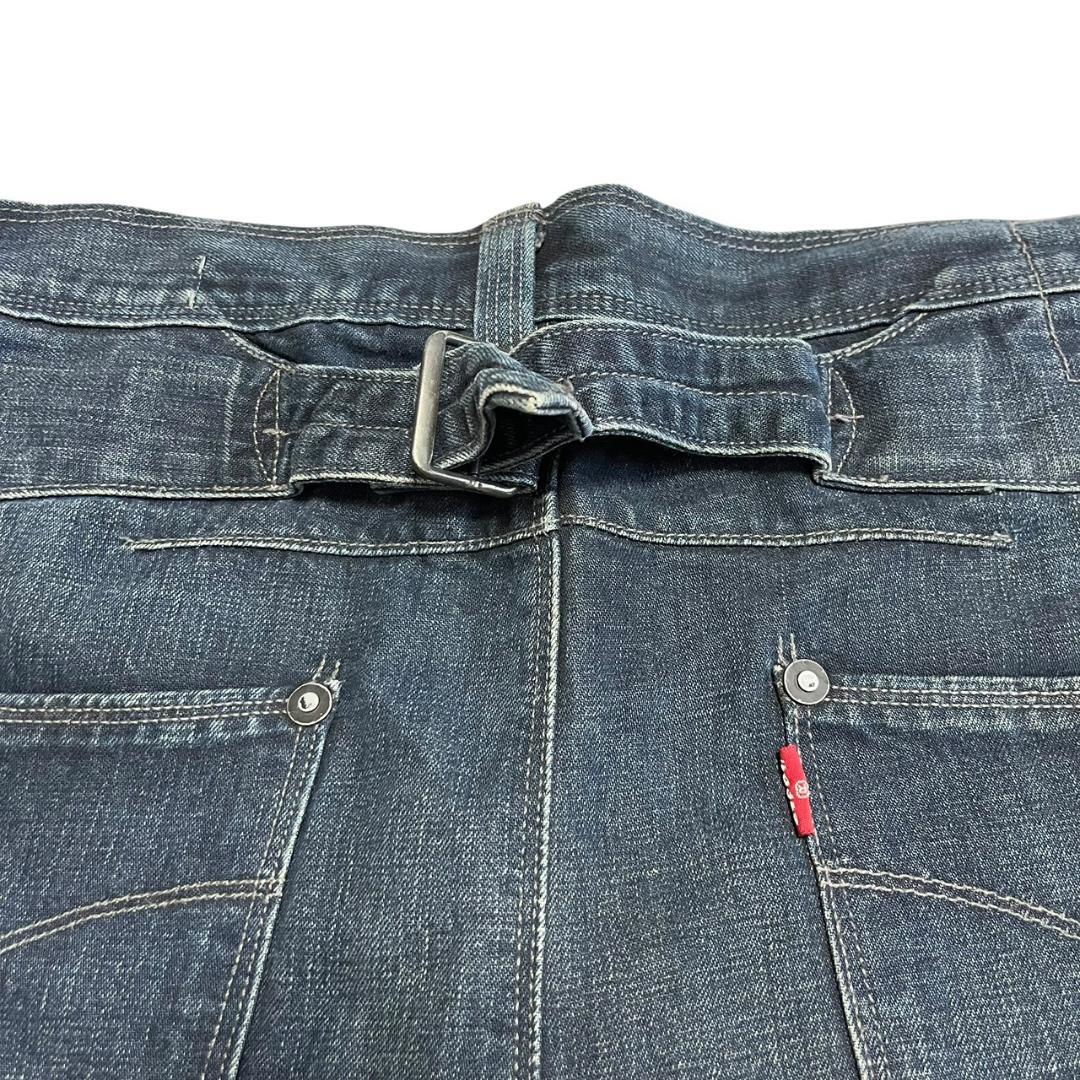 初期 00s ユーロ levi's エンジニアード 立体裁断 シンチバック 濃紺
