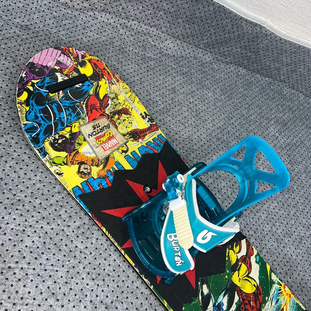 希少 キッズスノーボード 115cm BURTON MARVEL×バイン×ブーツ - メルカリ