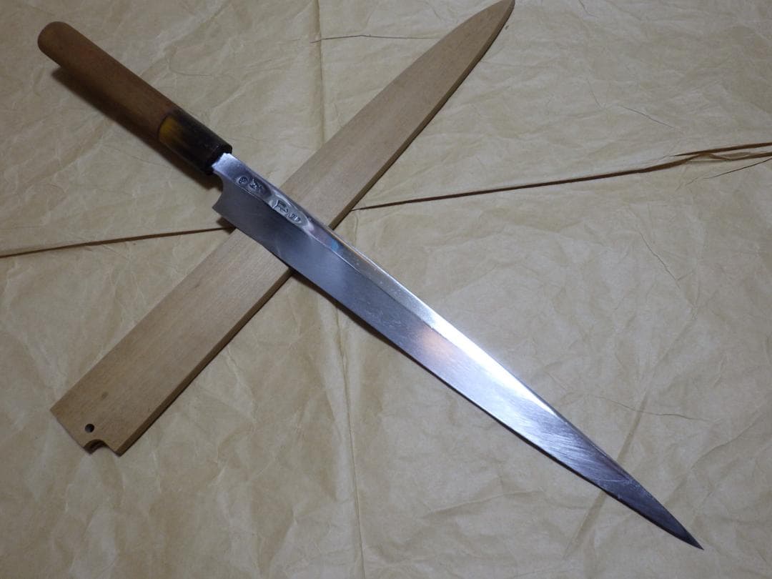 K*a様 本焼★正本フグ引き包丁刃渡り290ｍｍ★水焼★鞘付属★ 本焼ふぐ引庖刀 – 包丁の築地正本